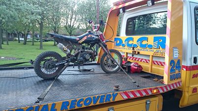 This pit bike was sighted by officers being ridden in an anti-social manner in Trimdon Village last night, it was seized and recovered.