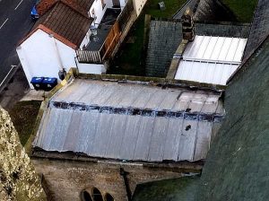 Lead ripped from historic church roof